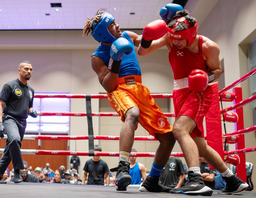 Zachary Carter wins his Semi-Finals boxing match at the Ringside King of the Jungle National Championship