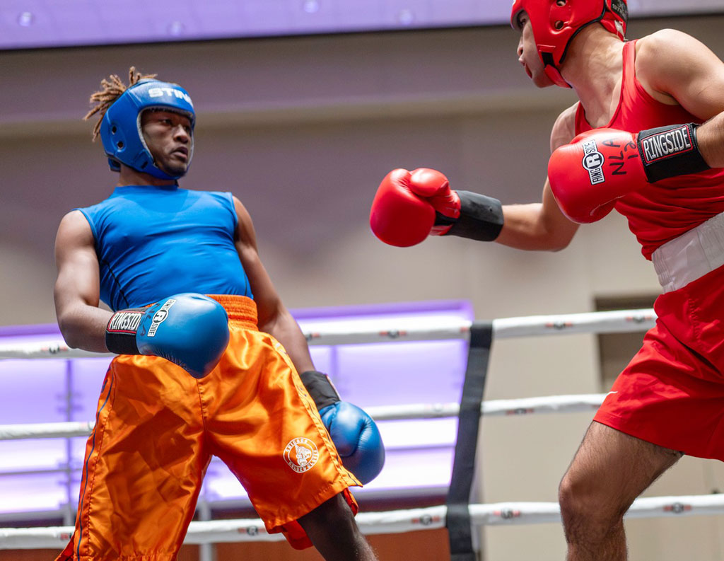 Zachary Carter wins his Semi-Finals boxing match at the Ringside King of the Jungle