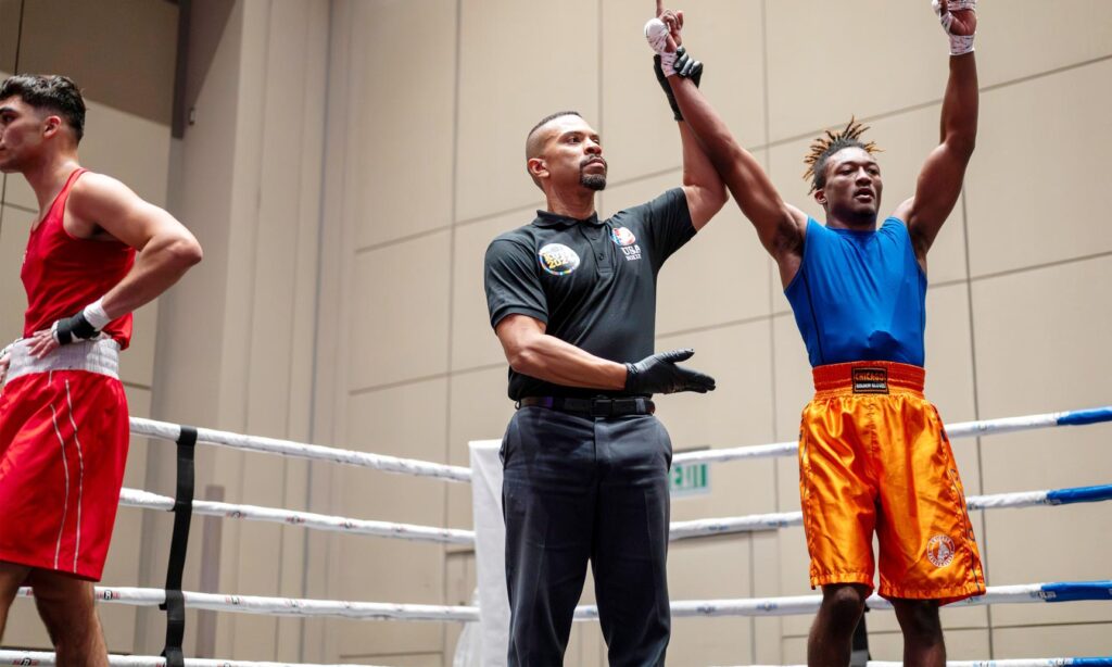 Zachary Carter wins his Semi-Finals boxing match at the Ringside King of the Jungle National Championship